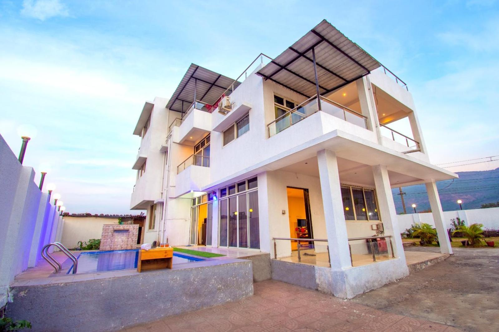 Empyrean Stay Ll 6Bhk Ll Royal Bramha Palace Ll Pvt Pool Ll Lonavala Eksteriør billede